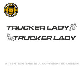 TRUCKER LADY - STICKER