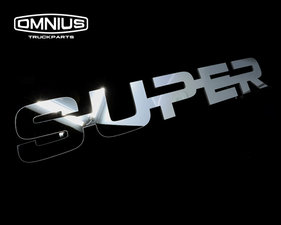 SUPER 2.0 EMBLEM - POLISHED STAINLESS STEEL