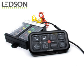 LEDSON COMMANDER GEN2 - RELAY SWITCH PANEL - 8 OUTPUTS - BLUETOOTH / APP CONTROL / RGB