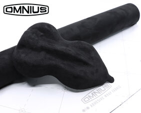 OMNIUS  - ADHESIVE WRAP FABRIC - ALCANTARA - BLACK