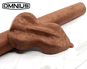 OMNIUS  - ADHESIVE WRAP FABRIC - ALCANTARA - CHOCO