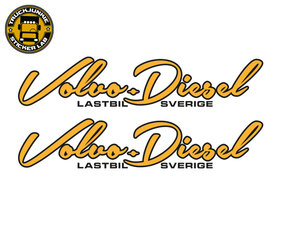VOLVO-DIESEL - LASTBIL SVERIGE - STAR - 2-COLOR STICKER