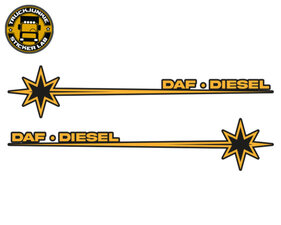 DAF DIESEL - STAR - 2-COLOR STICKER