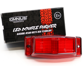 RED - LED DOUBLE BURNER - OMNIUS