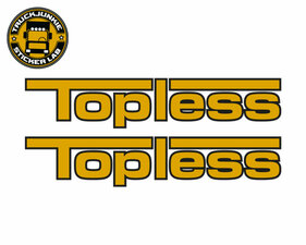 TOPLESS - 2-COLOR STICKER