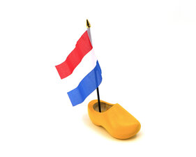 SINGLE - COUNTRY FLAG - CLOG 14CM