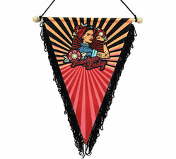 PENNANT - TRUCKER LADY - 20 x 30 cm