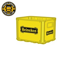 HEINEKEN KRATJE GEEL - FULL PRINT STICKER