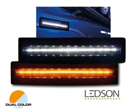DUAL COLOR AMBER/WHITE AMBER/WEISS - LEDSON OPTOLINE S+- SUNVISOR POSITION LAMP - NEXT GENERATION LOOK