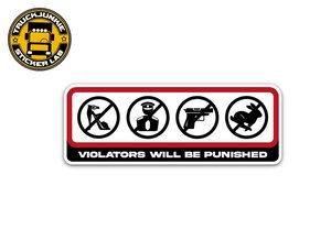 VIOLATERS - FULL PRINT STICKER