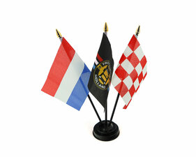 3 FOLD - COUNTRY FLAG INCL. CHROME BASE