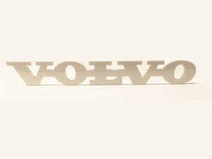 VOLVO EMBLEM -  WHITE