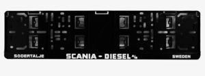 SCANIA DIESEL A/B  LICENSE PLATE HOLDER