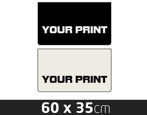 MUDFLAP SMALL- OWN PRINTING - 60 X 35CM