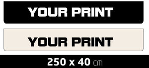 MUDFLAP LARGE - OWN PRINTING - 250 X 33-40CM