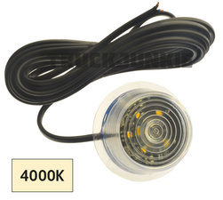 WARM WHITE !! - LED SIDE MARKER - CLEAR GLASS GYLLE