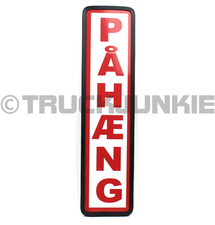 PAHAENG SIGN RED - 40X10CM