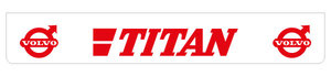 TITAN 250X40 MUDFLAP - REARBUMPER LONG - RED!!