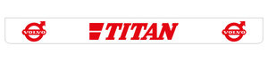 TITAN 250X25 MUDFLAP - REARBUMPER LONG - RED!!