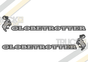 GLOBETROTTER MOOSE - TWO TONE STICKER