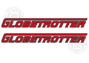 GLOBETROTTER - TWO TONE STICKER