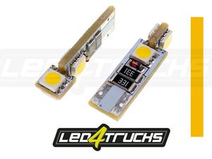 24V Micro lampada 1 Led - (W5W) - W2,1x9,5d - 2 pz - D/Blister - Bianco