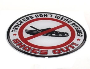 SHOES OUT! - 3D DELUXE FULL PRINT STICKER